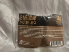 NEW Holiday Joy 6pk Suction Cup Hooks - Medium / Rust proof / 3lb limit