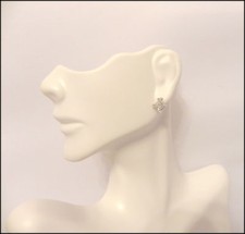 14kt White Gold Diamond Kite Earrings Studs .21cttw