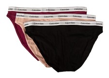 Image of CK CALVIN KLEIN women's briefs, pack of 3 items of visible elastic underpants, s