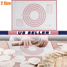 New Large Silicone Baking Mat Super Thick Non-stick Cake Pad Dough Rolling Mat