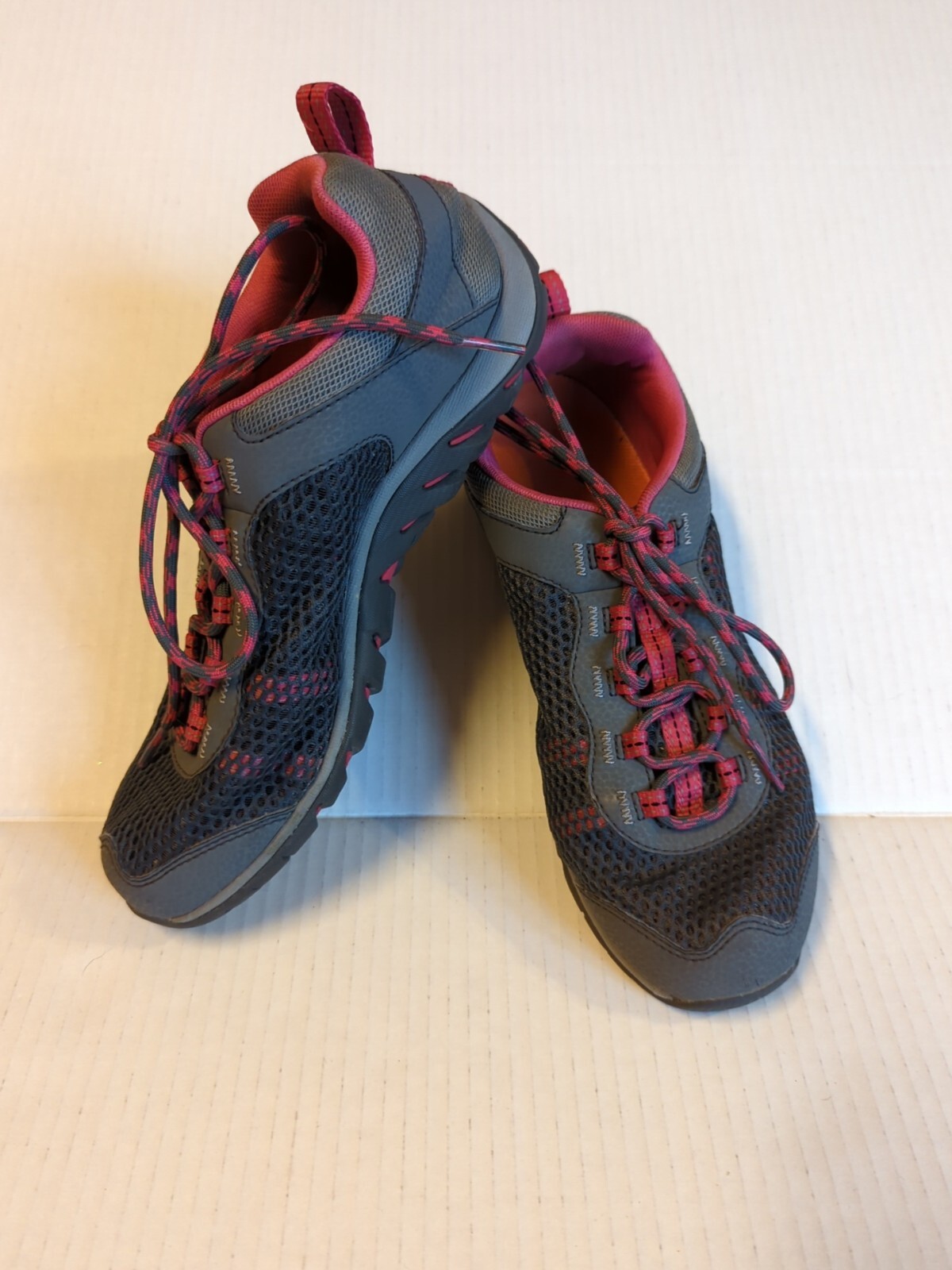 SAOLA Merrell Castle Rock Shoes Sneakers Honeysuckle Womens 8 Gray Pink Hiking Outdoor