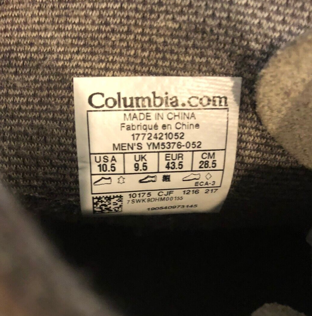 COLUMBIA Irvington Gray Leather Chukka Lace Up Boots Shoe  display picture 1