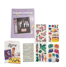 Lot Vintage early 2000's Stickers Mrs Grossman’s Hallmark and 2 Idea Books