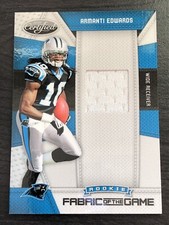 2010 Panini Certified Fabric Of The Game #33 Armanti Edwards /250