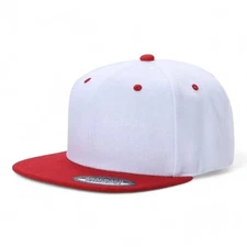 Snapback Hat Flat Brim Baseball Cap Trucker Solid Plain Blank Men Hip Hop Army