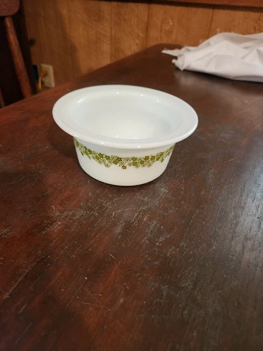 vintage spring blossom crazy daisy Round Butter Dish "No Lid"