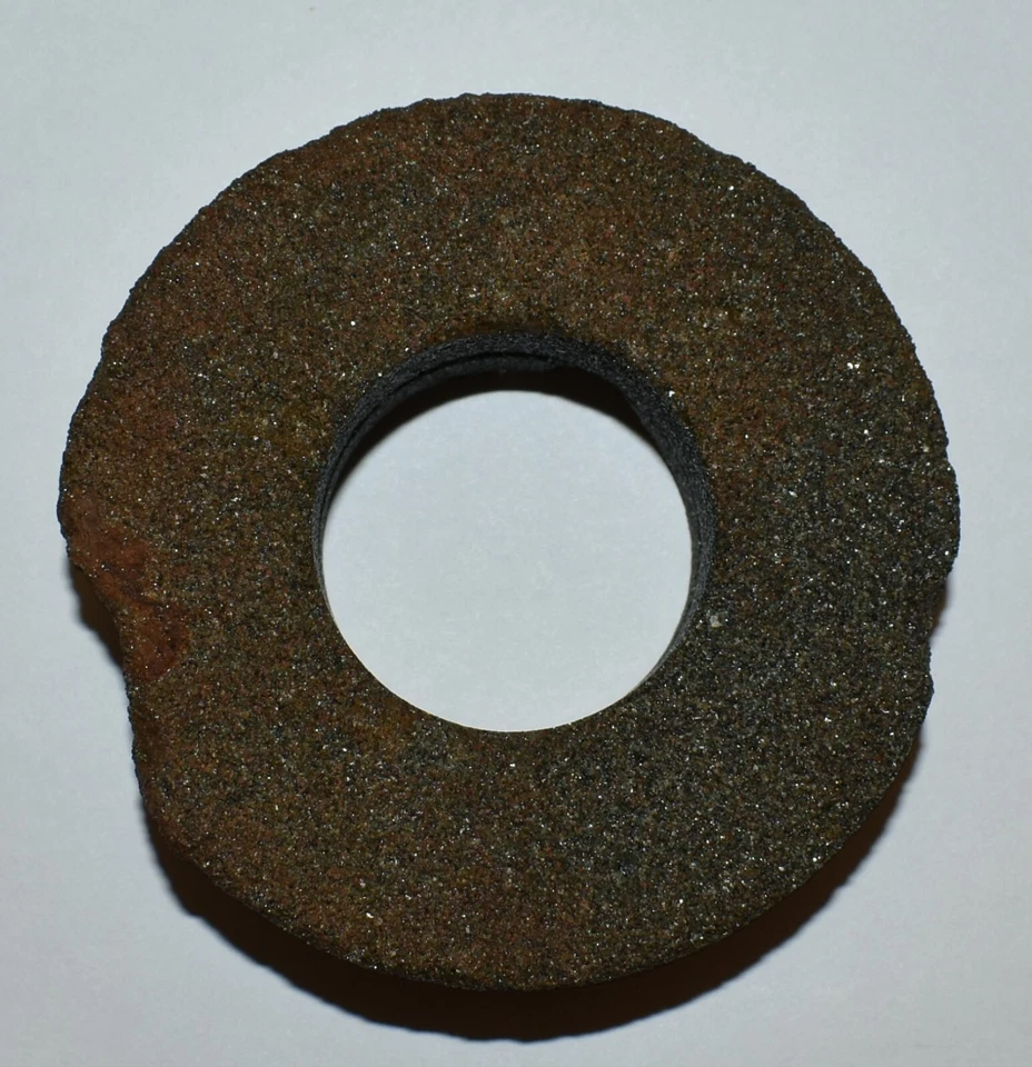 *ANTIQUE GRINDING WHEEL SHARPENING STONE 1800S ORE KNOB COPPER MINE N.C. - Image 4 of 4