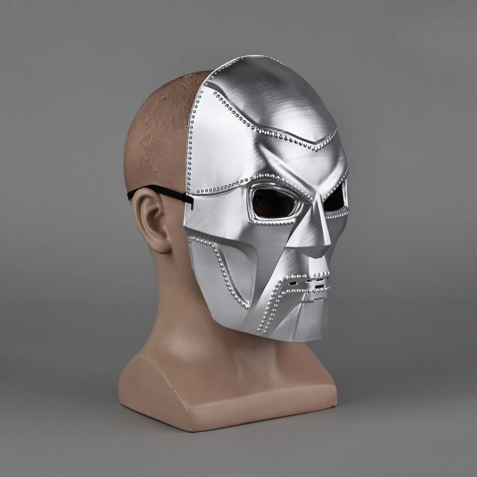 Fantastic Four Dr Victor Doom маска супергероя лицо маски реквизит для Хэллоуина пластик - Изображение 3 из 4