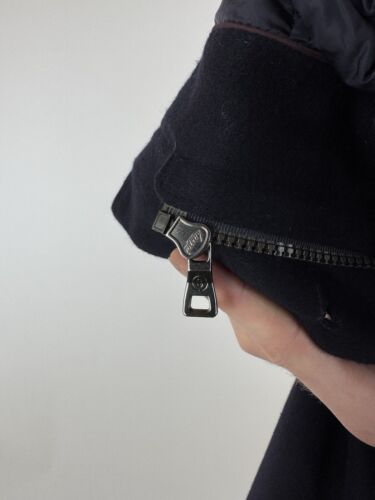 SCHNEIDERS Wool Coat Zipper Sport Peacoat Coat Mens Size 52 - Picture 15 of 16