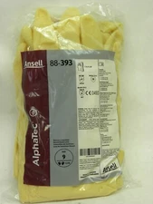 12 Pairs - ANSELL Neoprene Rubber Latex Chemical Resistant Gloves Size: Large