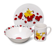 Frühstücksset (Schale, Teller, Tasse) - Pok...