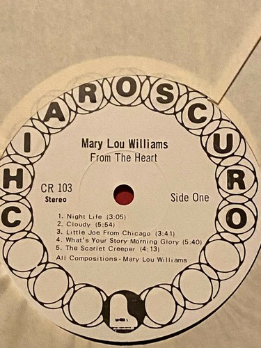 MARY LOU WILLIAMS -From The Heart ~ CHIAROSCURO 103 {nm White Label Promo} RARE - Picture 5 of 7