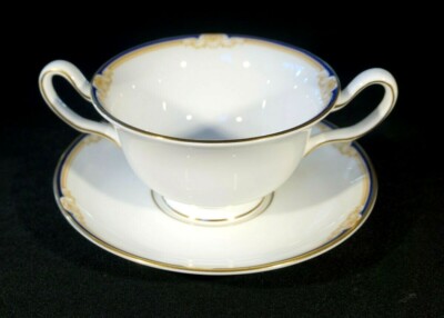 Beautiful Wedgwood Cavendish Cream Soup Bowl And Saucer