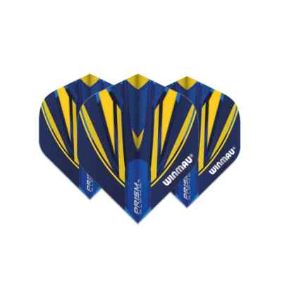 Winmau Flights Prism Alpha Yellow & Blue, Shape: Standard #2, 100 micron