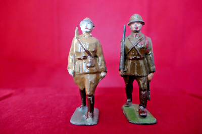 Plomb creux Ancien Régime 4 soldats Officier Tambour 2