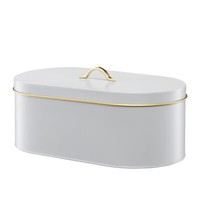 Brotkasten Mit Deckel Brotbox Brotkiste BrotbehäLter Metall Retro Grau