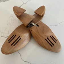 Shoe Keepers Stretchers Rochester Shoe Tree Cedar Wood Vintage Travel Sz Large