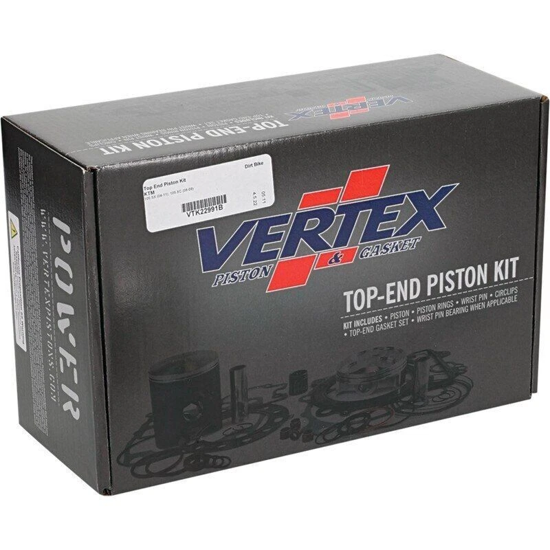 Vertex VTK22991B Top End Kit with 51.96mm Piston fits KTM 105 SX & 105 XC - Image 2 of 4