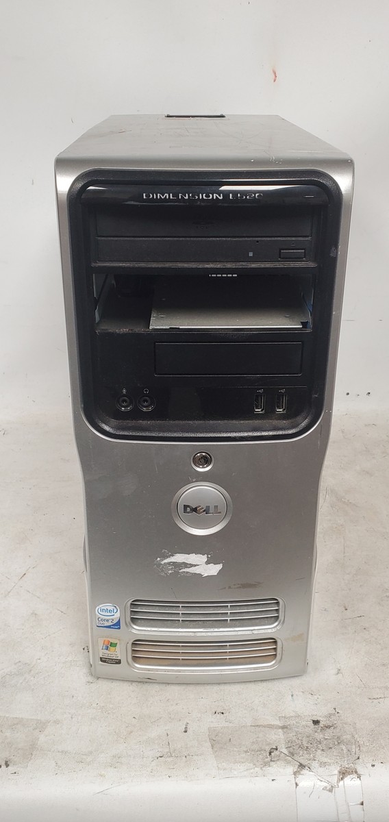 Vintage Gaming Dell Dimension E520 Computer Intel Core 2 6400 2.13