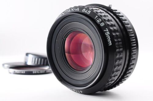 **CASI COMO NUEVO** Lente SMC Pentax A 645 75 mm f/2,8 MF + Tapa para 645 N NII de Japón