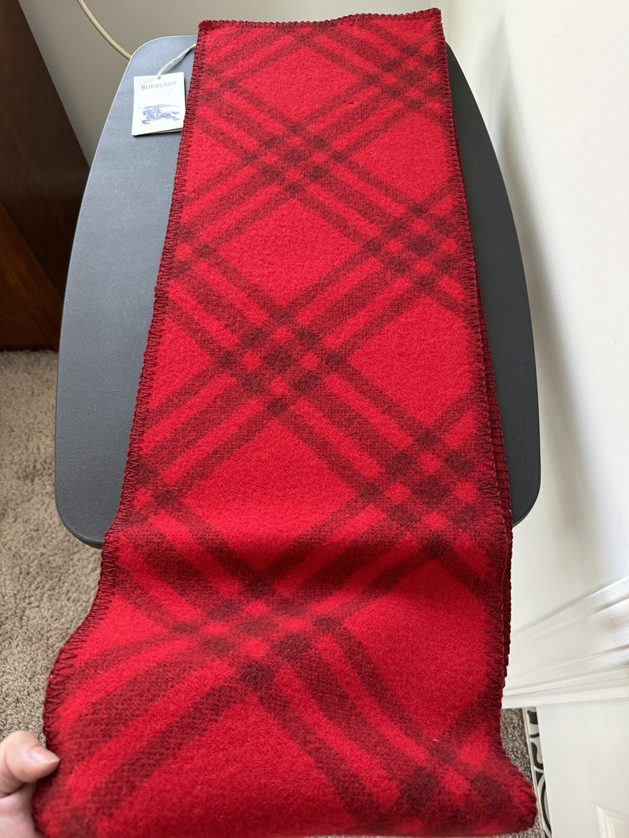 NWT! $550 Burberry Tri Bar Equestrian Knight Check Wool
