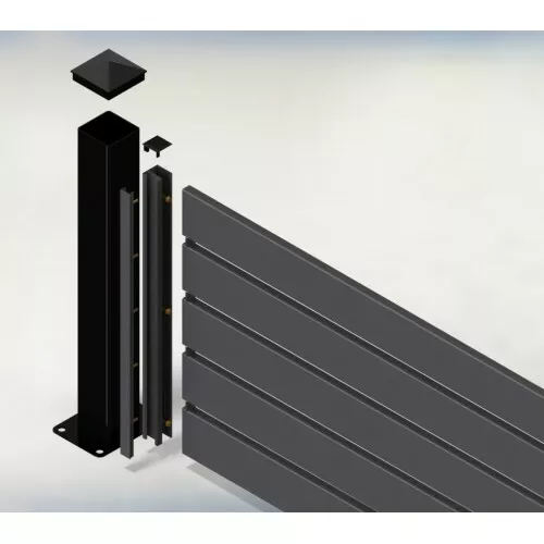 Carport and Alfresco Black White Monument - 8 colours DIY Privacy SLAT Screens - Picture 6 of 16