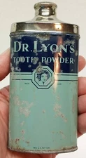 VTG DR. LYON`S TOOTH POWDER EMPTY TIN CAN 