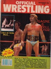Gagne Jim Brunzell Nov 1983 Official Pro Wrestling Magazine WWF NWA AWA