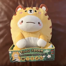 NEW Mimicoco Weighted Snug Bud “Ello Tiger” Doll Plush Stuffed Animal 8 x 7”