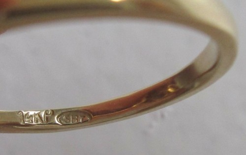 Anillo Oro Amarillo 14K Talla 7 Forma Pera Aguamarina Natural y Diamante Nuevo 2.8g - Imagen 6 de 13