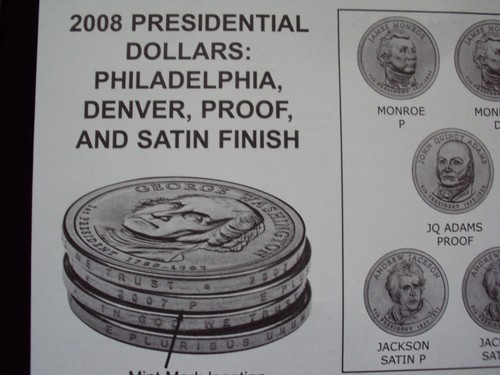 2007 an 2008 presidential dollars p-d-proof-satin finish in capsuls 40 coins - Picture 2 of 6