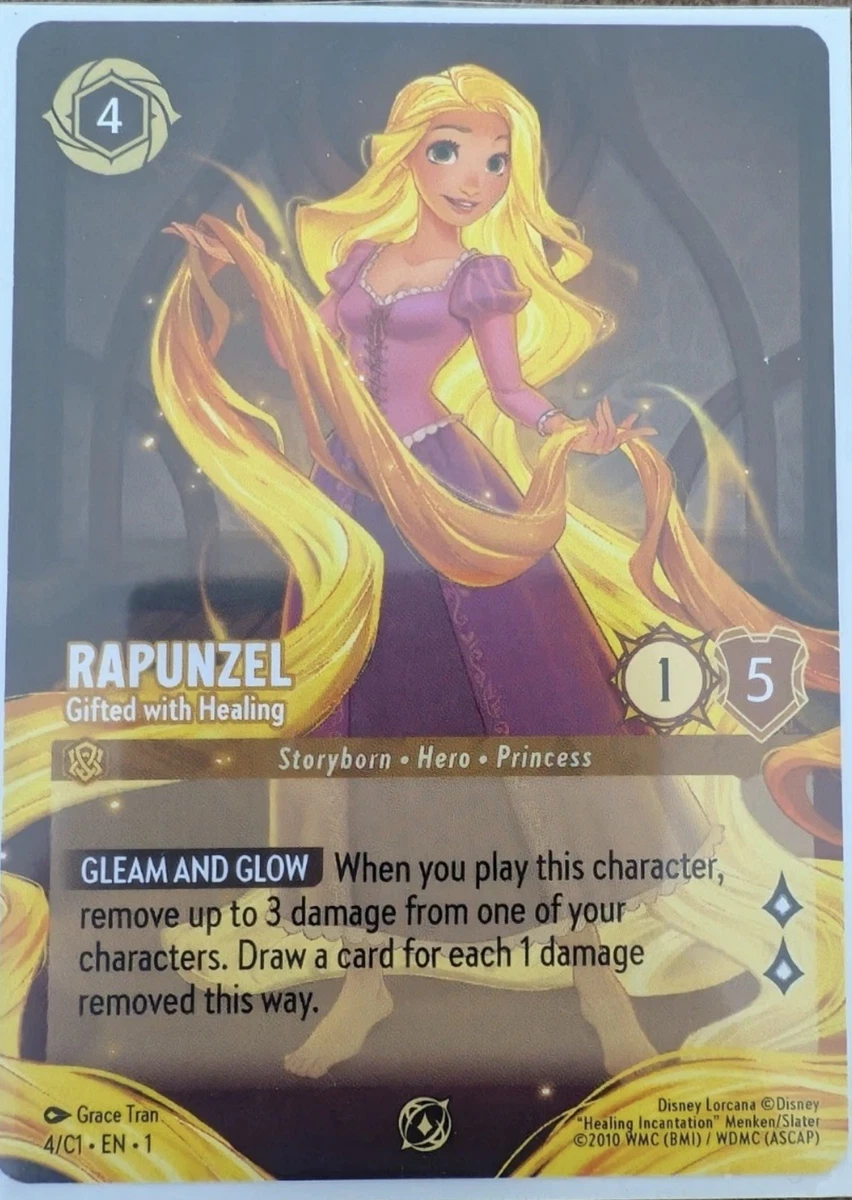 Rapunzel - Gifted with Healing 4 Disney Lorcana Promo Cards for