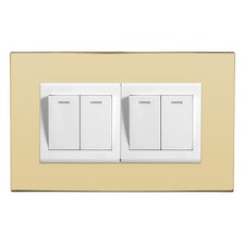 Single Double Socket Finger Plate Light Switch Plug Surround Panel Cover Acrylic