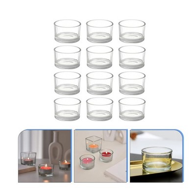 12 Pcs Teelicht Halter Teelichthalter Großpackung Kerzenhalter Aus Glas