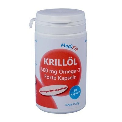 KRILLÖL 500 mg Omega-3 Forte Kapseln MediFit 30 St PZN 11514771