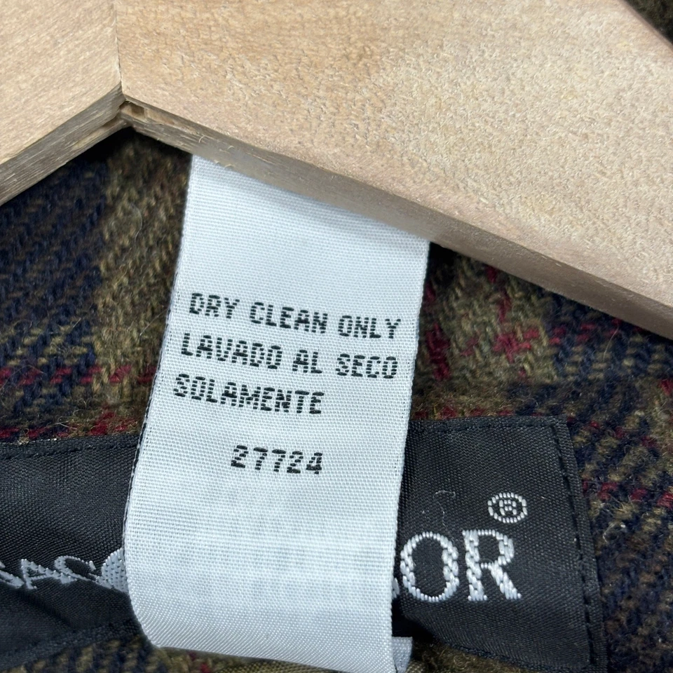 Vtg Sag Harbor Women’s Wool Blend Plaid Blazer Jacket Medium Academia 80s Retro - Image 4 of 4