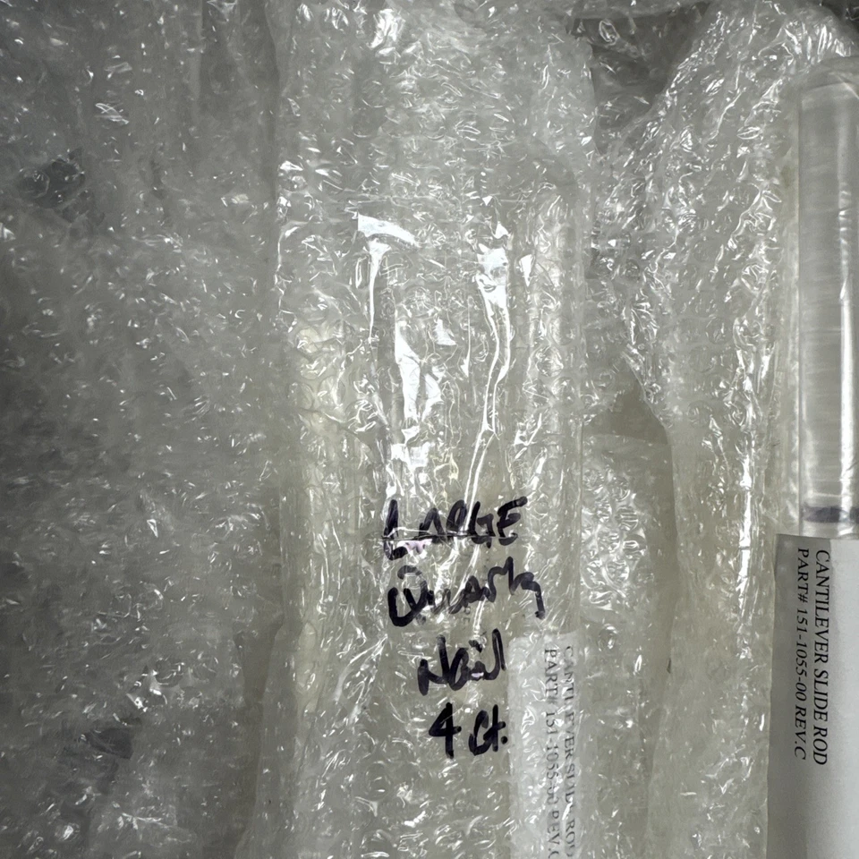 Barra deslizante de cuarzo Heraeus Catevlever Pt# 151-1055-00 Foto 2 de 2