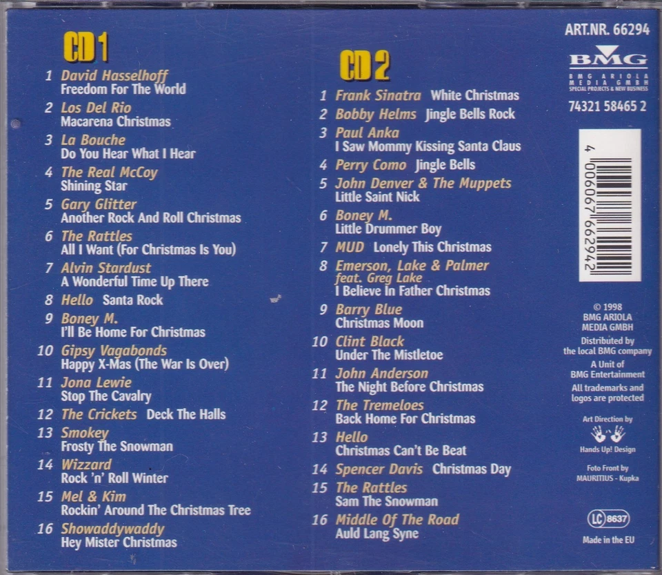 Weihnachten 2x CD SALE Best of Christmas Pop 32 Songs International Advent Party - Bild 2 von 4
