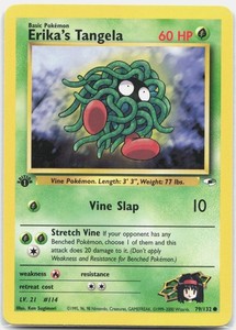 Erika's Tangela 79/132 Gym Heroes 1st Edition Common Pokémon TCG
