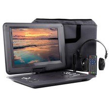 Trexonic TR-D133BLK RB Trexonic 13.3 Inch Portable TV DVD Player with Color TFT