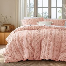 Boho Duvet Abstract Queen 90" x 90" 13 - Light Pink - Elegant No Comforter