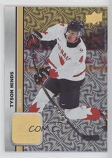 2023 Team Canada Juniors Gold Patterned Foilboard 18/25 Tyson Hinds #14 a3q