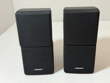 Set of 2 Bose Double Dual Cube Speakers Acoustimass Lifestyle Surround Speaker