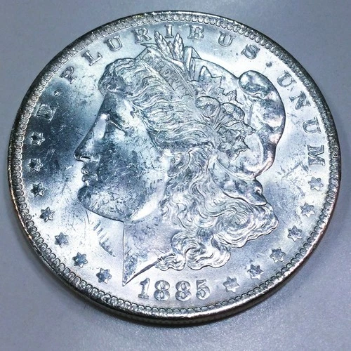 1885-O Morgan Silver Dollar Beautiful Uncirculated Coin