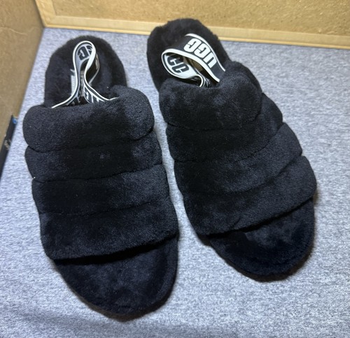 Womens Size 10 - Ugg Wmns Fluff Yeah Slide 'Black’ - Picture 2 of 9