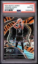2024 PANINI SELECT WNBA TIGER PRIZM #239 JONQUEL JONES PSA 10