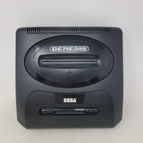 SEGA Genesis Model 2 Console Black W/ OEM 6 Button Controller & Cords Tested