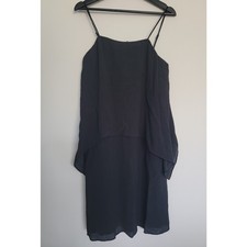 NWT Ann Taylor Womens 10 Layered Cocktail Dress Black Lined
