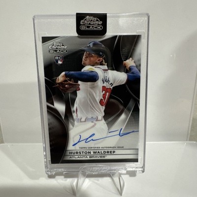 2025 Topps Chrome Black Autographs Hurston Waldrep Factory Encased Rookie CBA-HW
