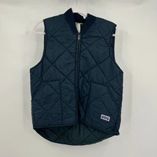 Big Smith Men Vintage Puffer Vest Size L Brown Quilted Workwear Outdoors Utility